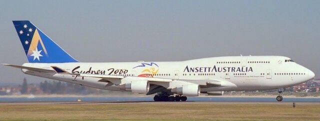 Ansett Australia Airlines Sydney Olympics 2000 Edition Boeing 747-400 1:500 Scale Precision Die-cast model by Big Bird 