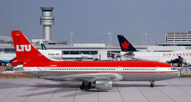 Herpa 504843 LTU Lufttransport Unternehmen Lockheed Tristar L-1011 1:500 Scale 